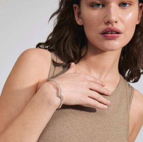 Connect Crystal Bracelet - Gold