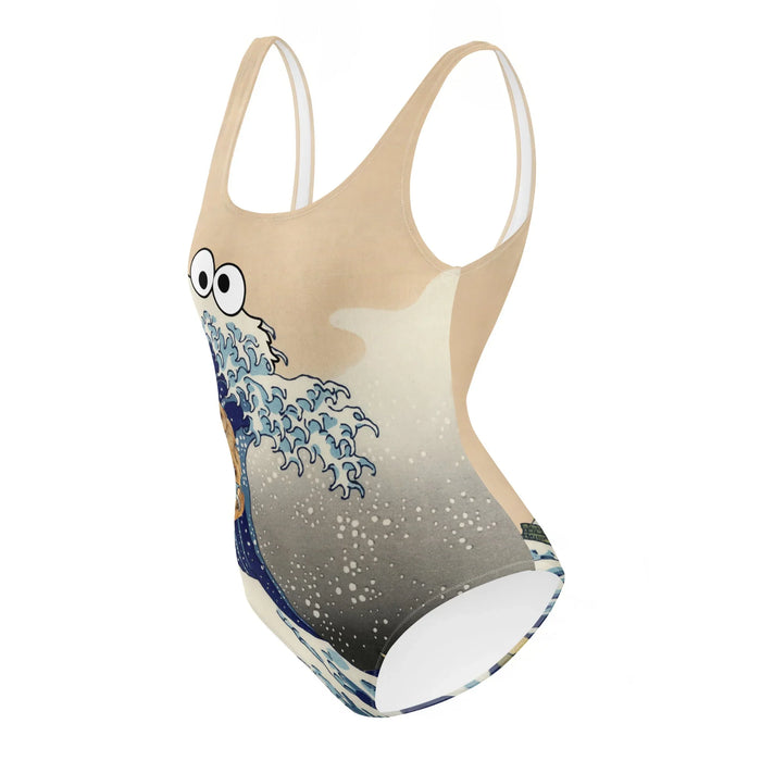 Cookie Wave One-Piece Swimsuit - Shirtwascash