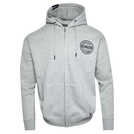 Corpo Zip Up Hood - Grey Heather
