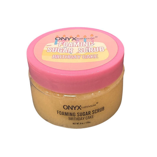 Cosmetics: Onyx Bathhouse Foaming Sugar Scrub*Birthday Cake