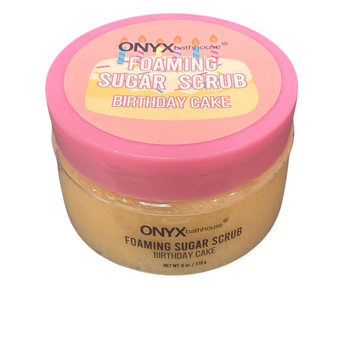 Cosmetics: Onyx Bathhouse Foaming Sugar Scrub*Birthday Cake