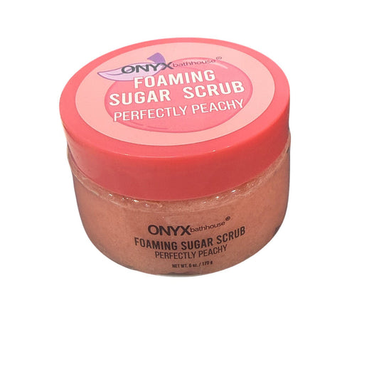 Cosmetics: Onyx Bathhouse Foaming Sugar Scrub*Perfectly Peachy