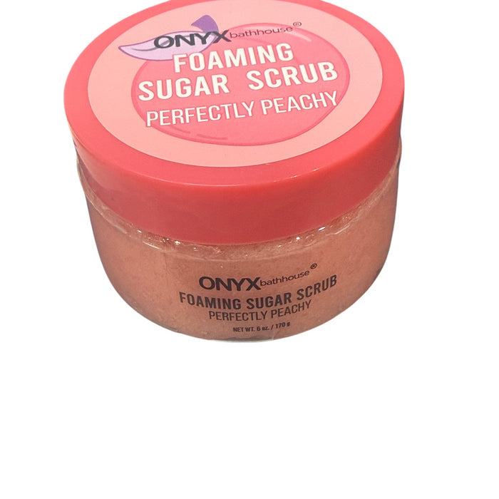 Cosmetics: Onyx Bathhouse Foaming Sugar Scrub*Perfectly Peachy