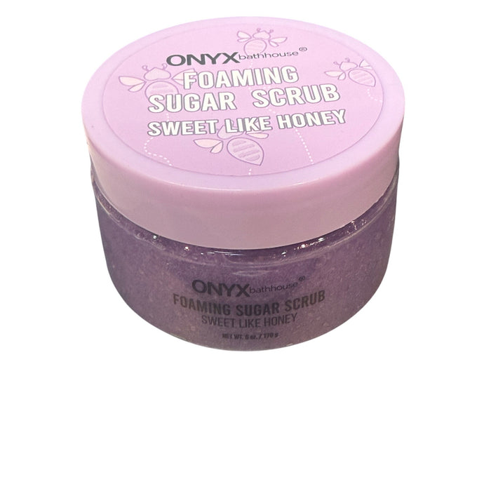 Cosmetics: Onyx Bathhouse Foaming Sugar Scrub*Sweet Like Honey