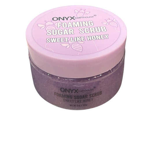 Cosmetics: Onyx Bathhouse Foaming Sugar Scrub*Sweet Like Honey
