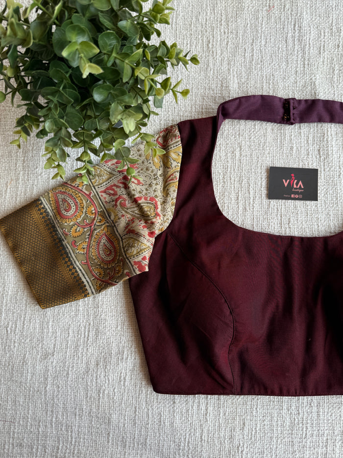 Cotton saree with Ready blouse - size 36
