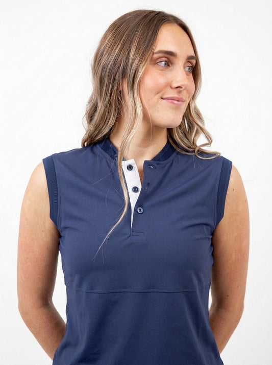 Crown Womens Sleeveless Blade Polo