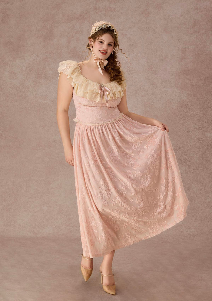 Curve&Plus Countryside Florals Velvet Skirt