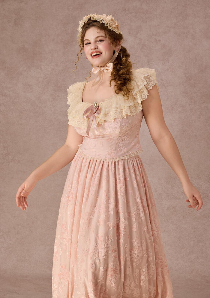 Curve&Plus Countryside Florals Velvet Skirt