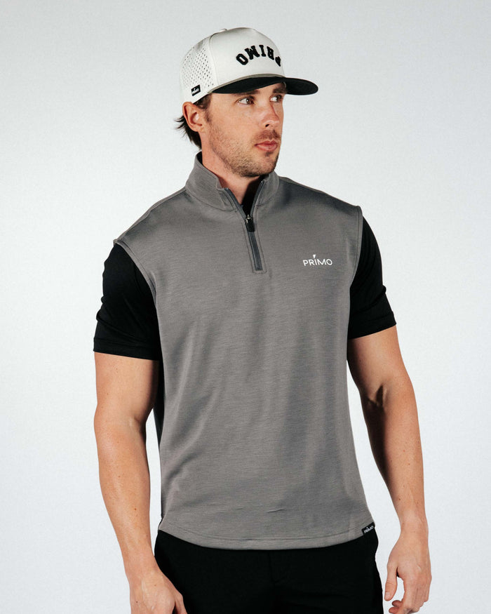 Dark Gray CoreSoft Quarter Zip Vest