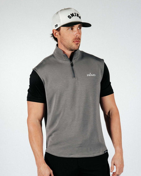 Dark Gray CoreSoft Quarter Zip Vest