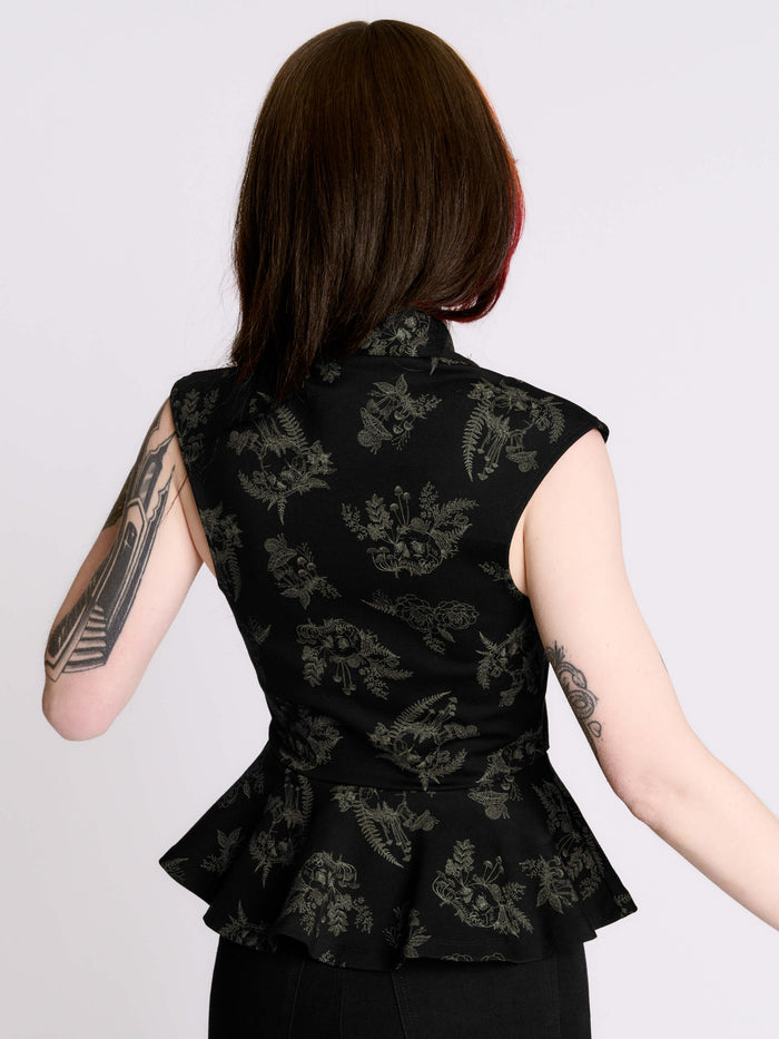 Decayed Forest Peplum Top