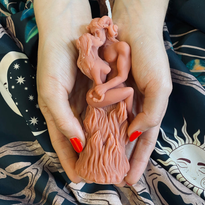 Divine Lovers Shaped Candle