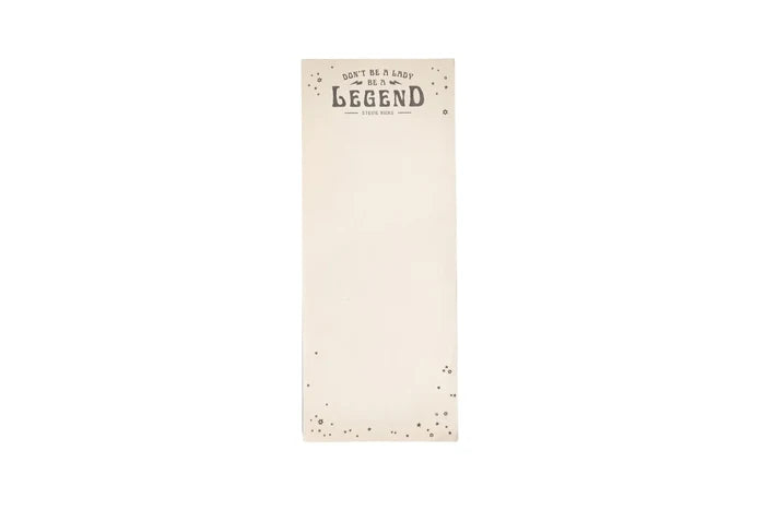 Stevie Nicks Don't Be A Lady, Be A Legend notepad