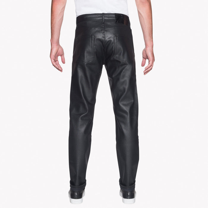Easy Guy - Wax Coated Black Stretch by Naked & Famous Denim