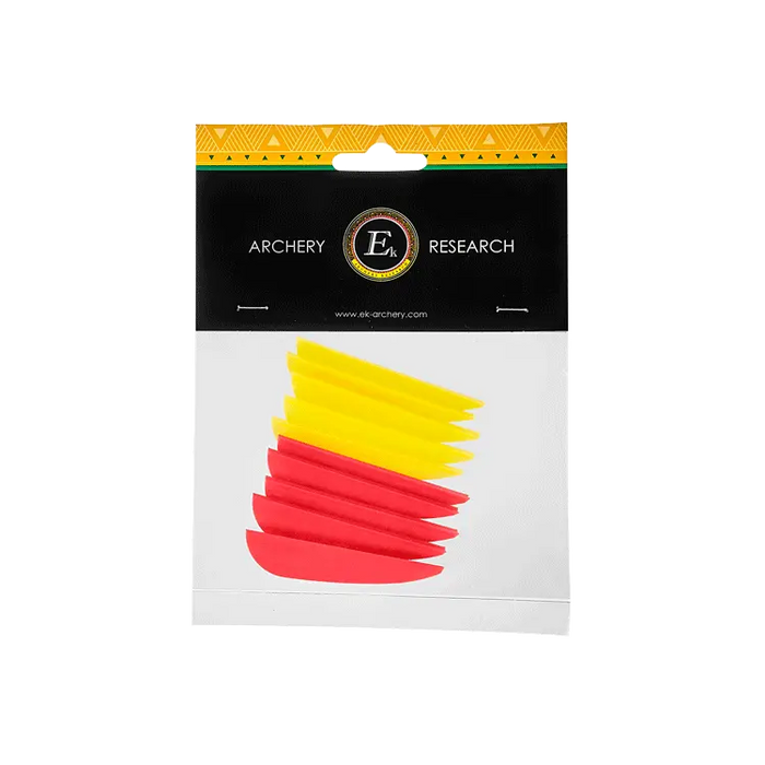 EK Archery faner 2,5 tommer, 10 stk