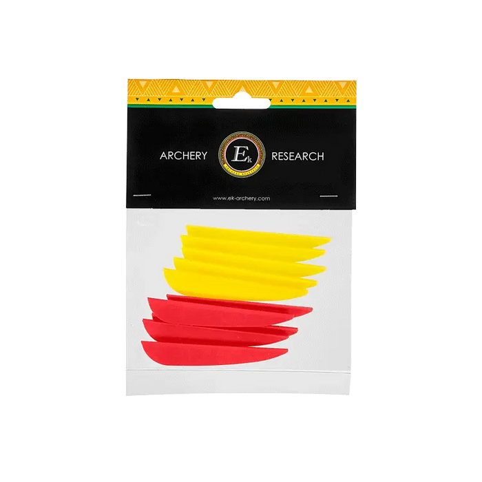EK Archery Faner, 3 tommer, 10 stk