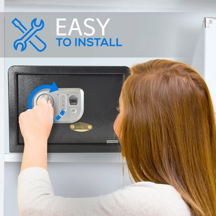 Electronic Fingerprint Safe Box, Secure Access, Steel Construction