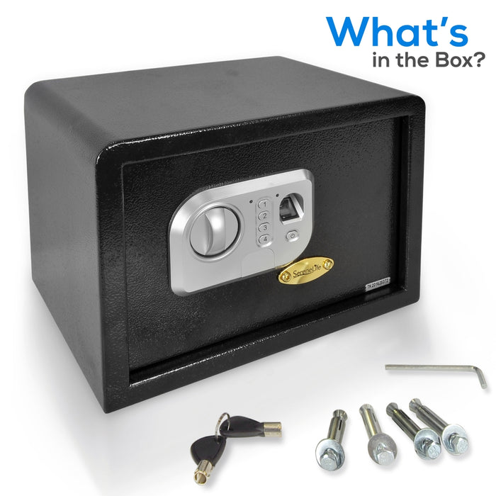 Electronic Fingerprint Safe Box, Secure Access, Steel Construction