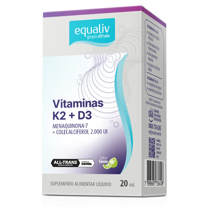 EQUALIV | Vitamina D3 com K2 (20 Ml)