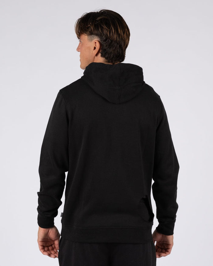 Essential Mens Pop Hoodie in Black