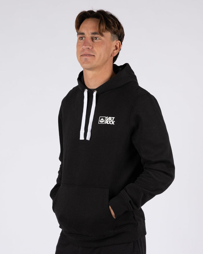 Essential Mens Pop Hoodie in Black