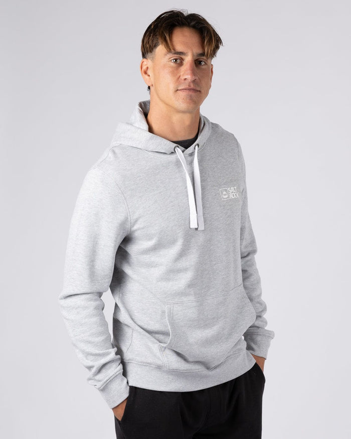 Essential Mens Pop Hoodie in Grey