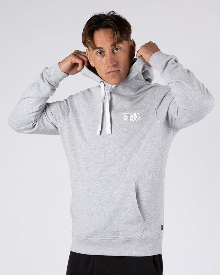 Essential Mens Pop Hoodie in Grey