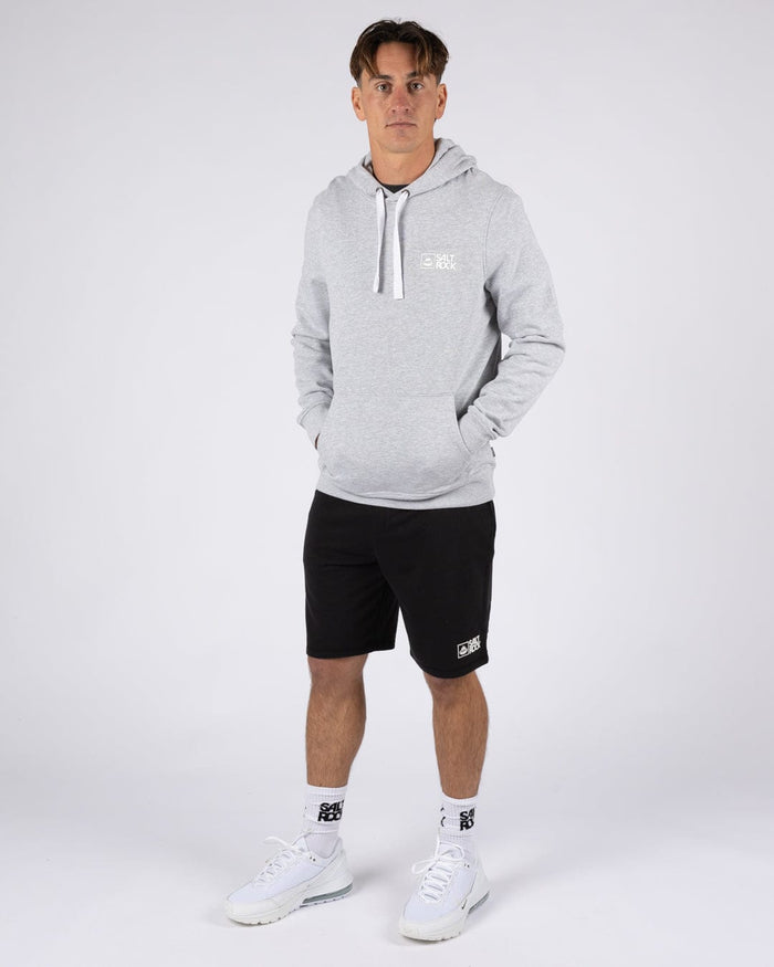 Essential Mens Pop Hoodie in Grey