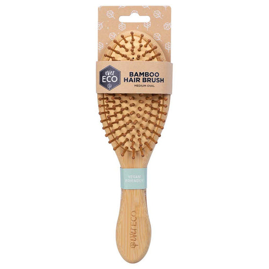 Ever Eco Bamboo Hair Brush Medium Oval - 1 Pack - L'Organic