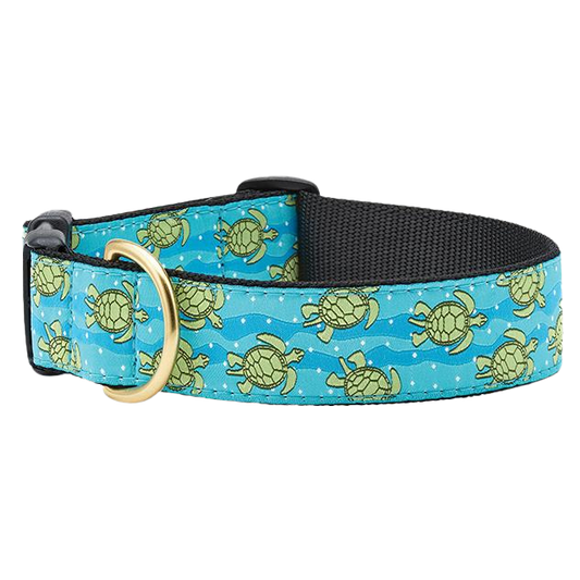 SEA-TURTLES-DOG-COLLAR-EXTRA-WIDE-LARGE-BREED