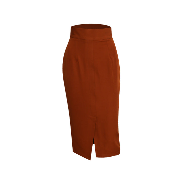 Fabrosanz: Brown Pencil Skirt