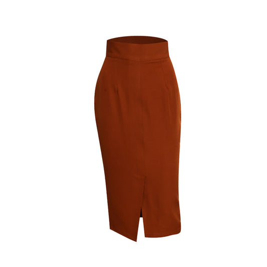 Fabrosanz: Brown Pencil Skirt