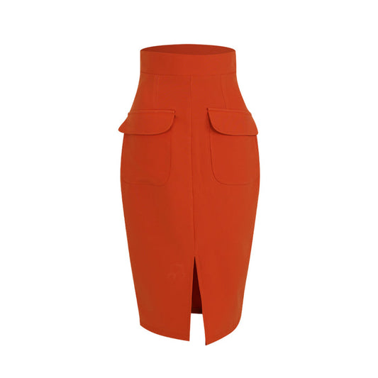 Fabrosanz: Orange Pencil Skirt