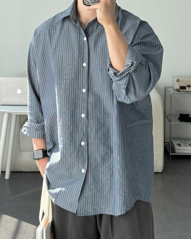 Fine Stripe Relax Shirt