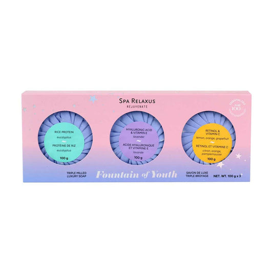 Fountain of Youth Triple Milled Soap 3-Piece Gift Set