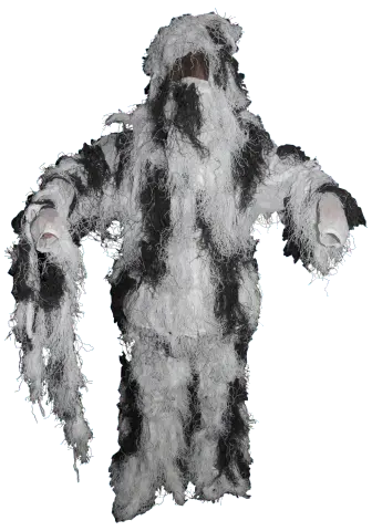 Ghillie Anti Fire Snow, Str M/L, fra Miltec