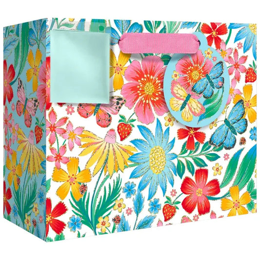 Gift Bags w/ Tissue - Happy Wildflowers