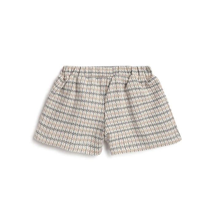 Girls Beige Embellished Shorts