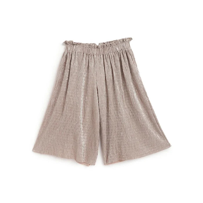 Girls Beige Knitted Trousers