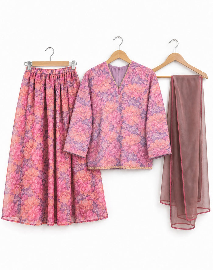 Girls Blossom Charm 3-Piece Skirt Set