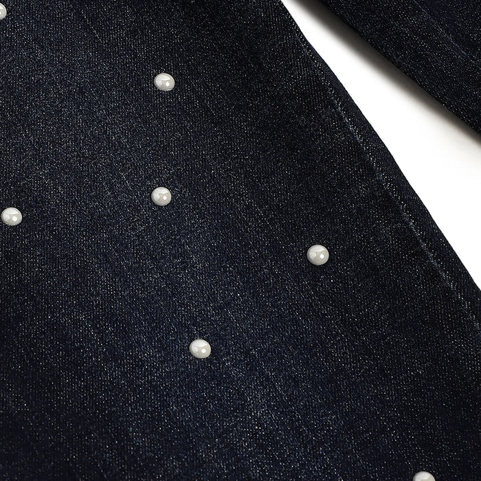 Girls Blue Embellished Jeans