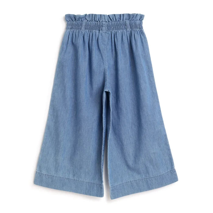 Girls Blue Printed Trouser