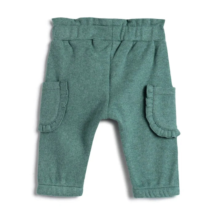 Girls Green Embellished Trousers