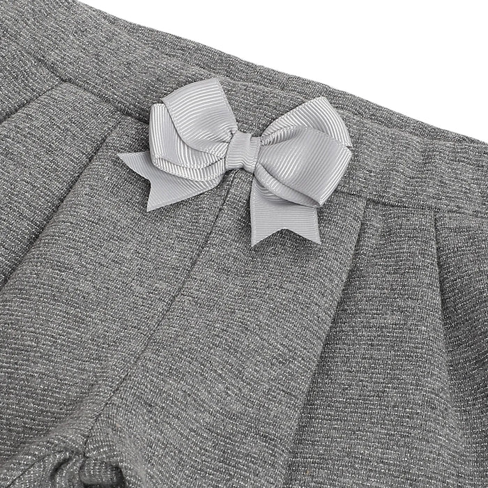 Girls Medium Grey Embellished Trousers
