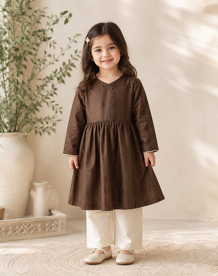 Girls Peplum Trouser Set