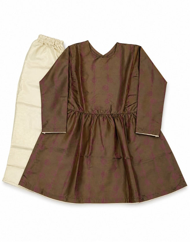 Girls Peplum Trouser Set