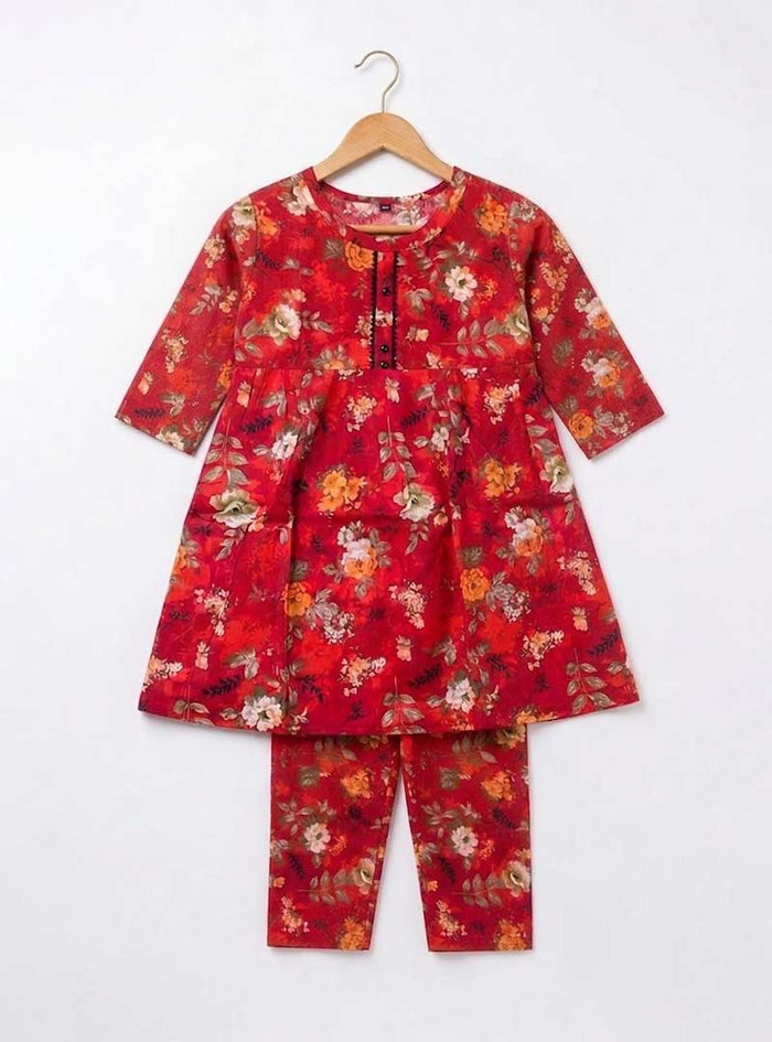 Girls Scarlet Bloom Peplum Set
