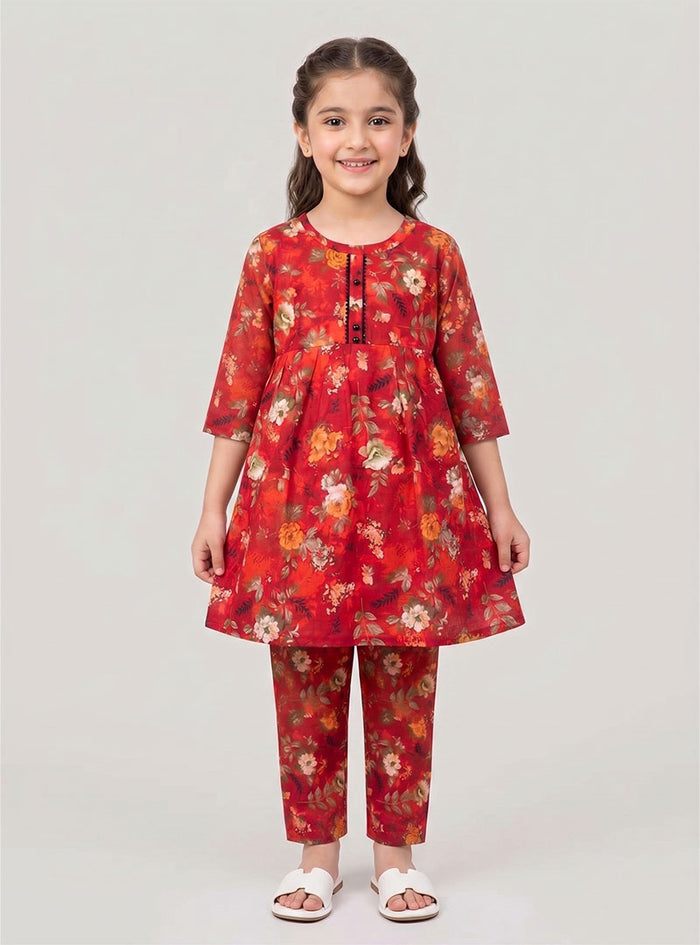 Girls Scarlet Bloom Peplum Set