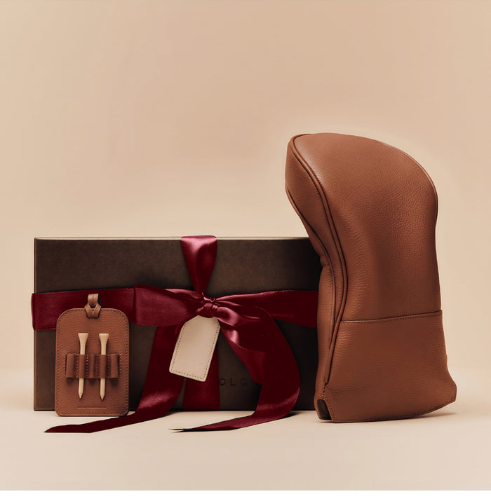 Golf Essentials Gift Set Cognac